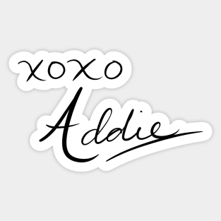 XOXO Addie Sticker
